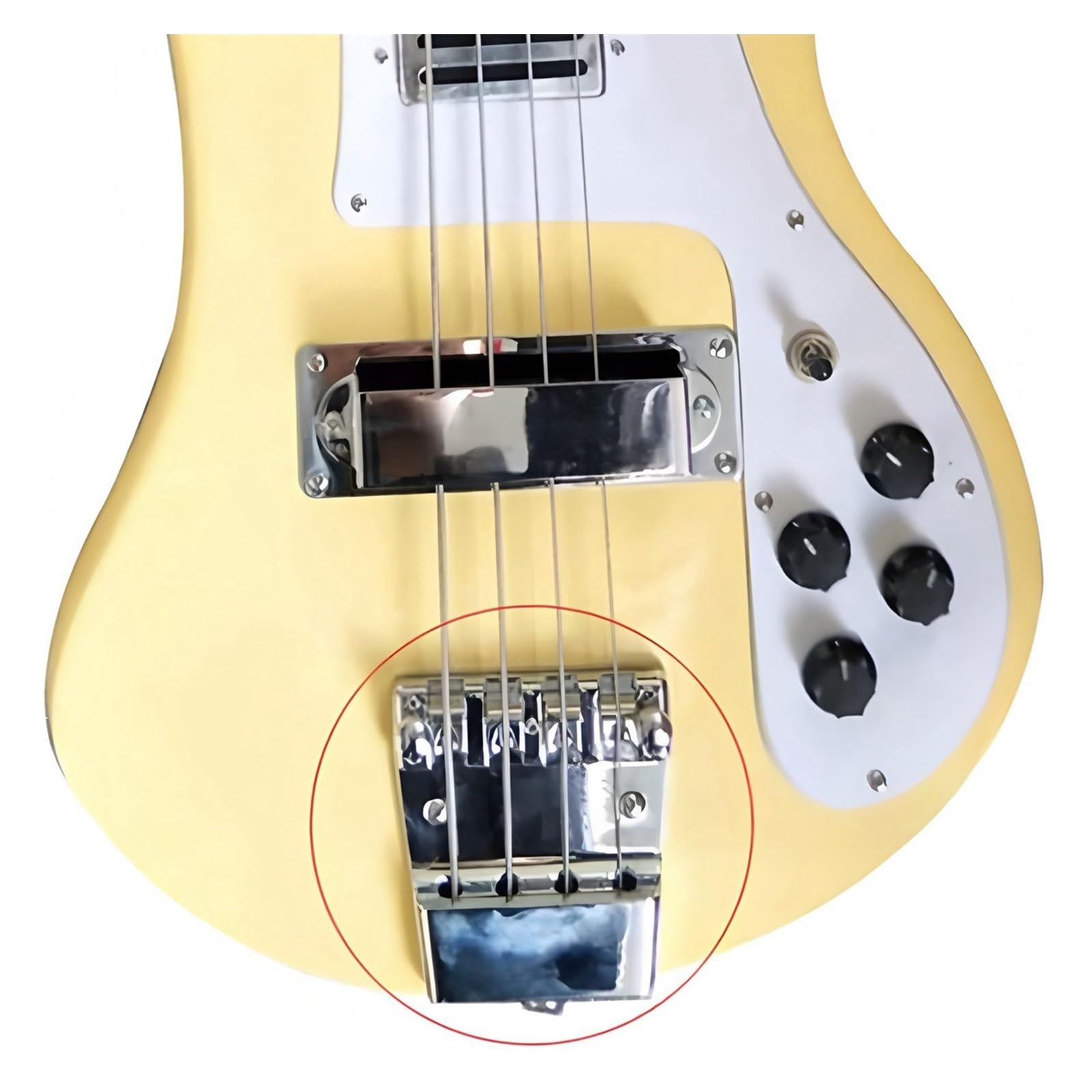 Regulowana Gitara Basowa Z 4 Strunowym Zdejmowanym Mostkiem Mostek Gitarowy