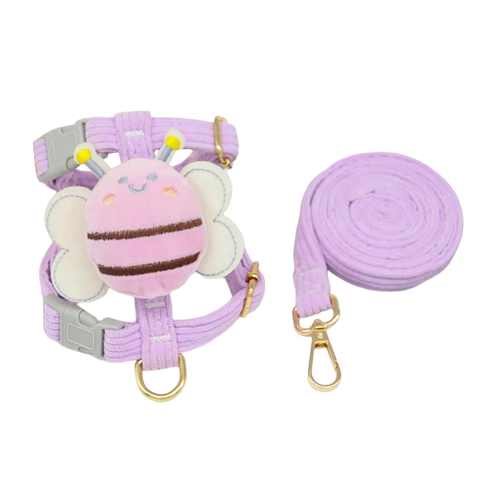 Dog Harness And Leash Set With Metal D Ring Soft Harnesses For Small Dog Pull Leashes 72233