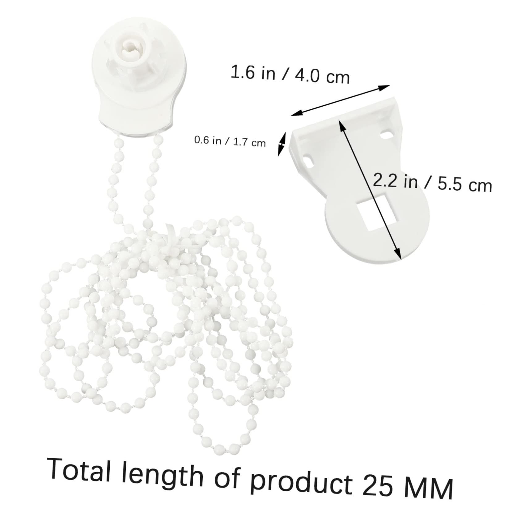 MUSISALY 2Sets Roller Blind Fitting Parts Kit Curtain Repairing Tools with Flexible Installation Pom Material Roller Shade Accessories for Home Use