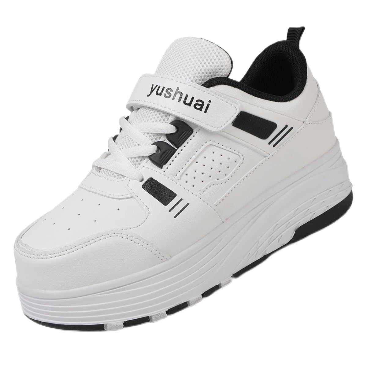 Scarpe con Rotelle per Bambini e Bambine Sneakers Sportive con 4 Ruote Retrattili Pattini da Skateboard Scarpe da Ginnastica Unisex per Esterno Taglie 32-40
