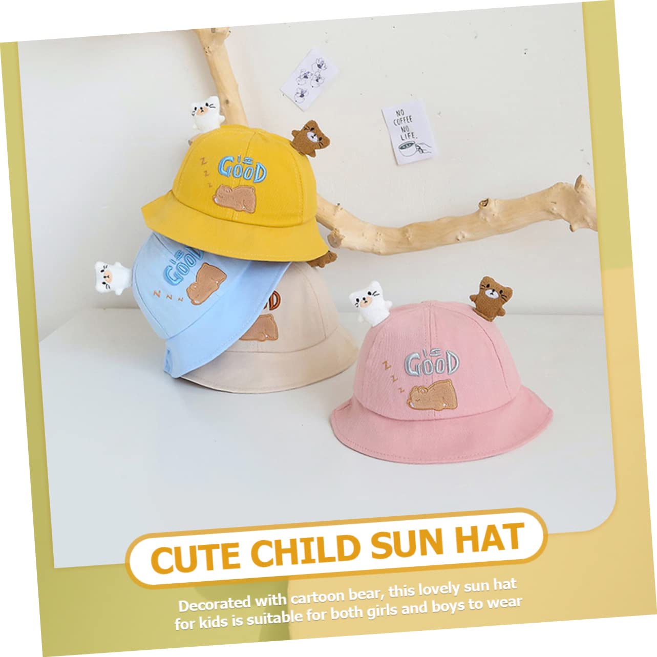 Homoyoyo Sonnenhut mit Krempe Cartoon Design Leicht Uv für Jungen im Frühling Sommer Tragbar für Outdoor Aktivitäten