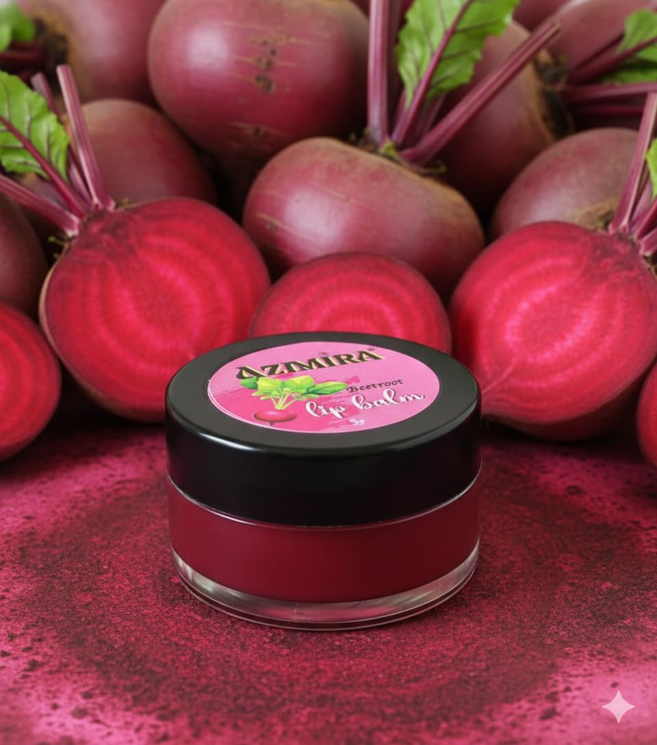 AZMIRA Beetroot Blast Lip Balm/Formulated with Beetroot Powder, Extra Virgin Coconut, Almond and Grape Seed Oil, Shea Butter, Candelilla Wax, Lip essemtial Oil-image-21