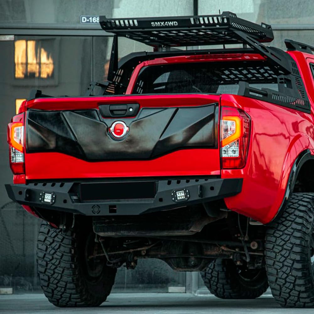 Heckklappenschutz kompatibel mit Nissan Navara NP300 D23 2014 bis 2021 Mattschwarz