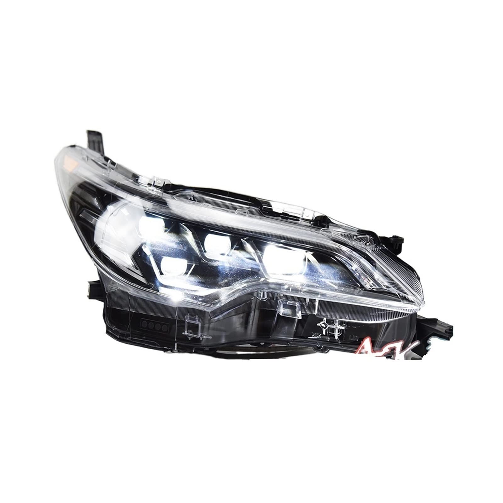 LED Car Headlamp Assembly Upgrade Compatible for Lexus Design Kit DRL Dynamic Light Tool Accessories, Compatible for Fortuner 2016-2020 (Color : Upgraded Version)