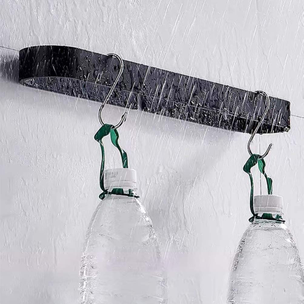 SOVORM Toallero de Acero Inoxidable con aro Negro para baño, toallero de Pared, Accesorios de baño (Negro, 40 cm) Toallero de Pared (Negro, 40 x 7 cm) The New