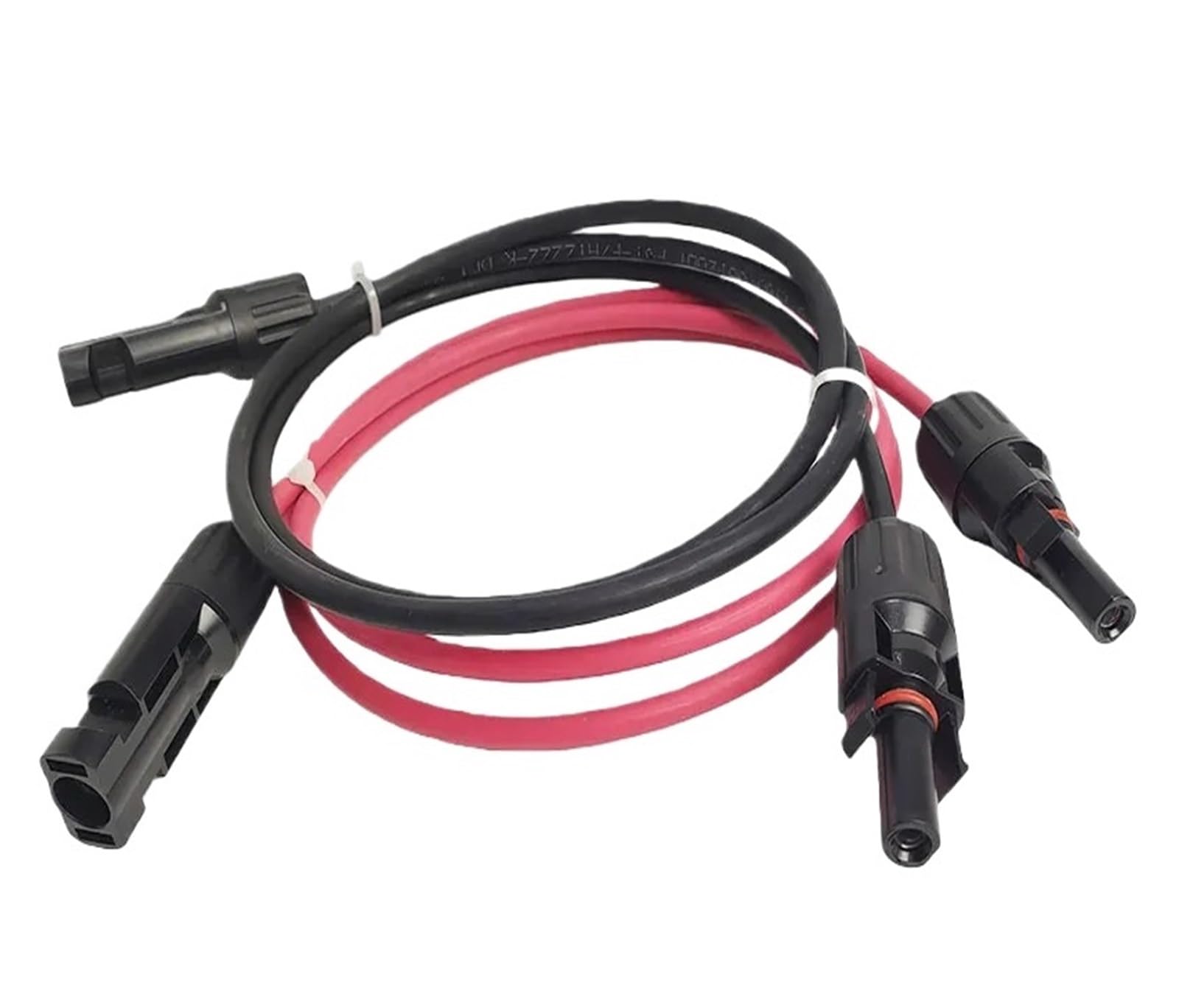 Connettori maschio e femmina con cavi Cavo di prolunga PV1-F da 6 mm² 10 AWG for pannello solare, connettore CC impermeabile, coppia maschio e femmina for sistema fotovoltaico(Single-10AWG 2m)