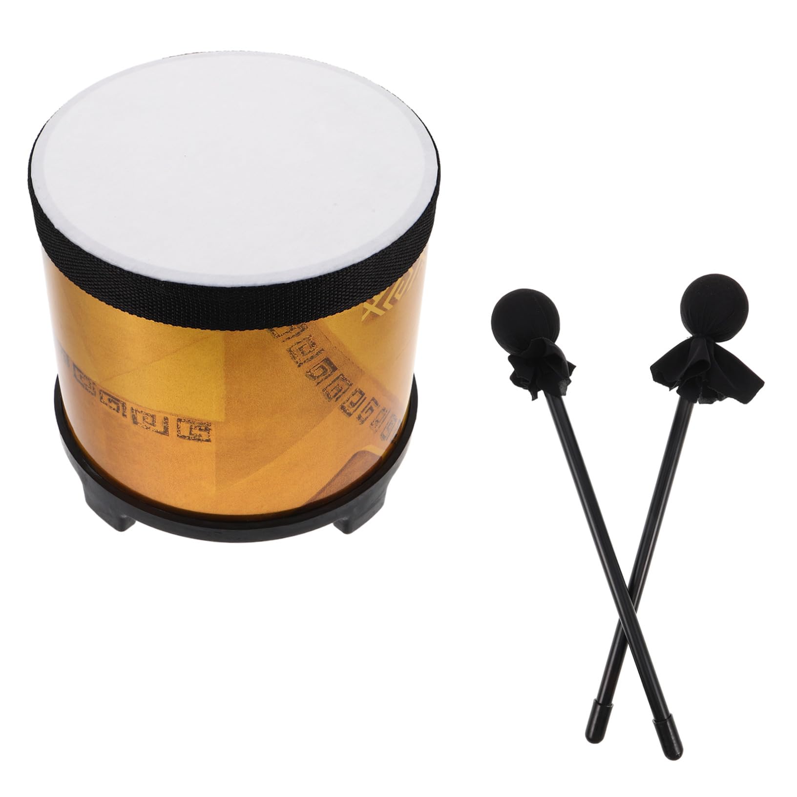 FRCOLOR Percussione per Bacchette Floor Tom Orff Educativo per Prima Infanzia Strumento Musicale Didattico Resistente e Portatile per Lezioni di Musica