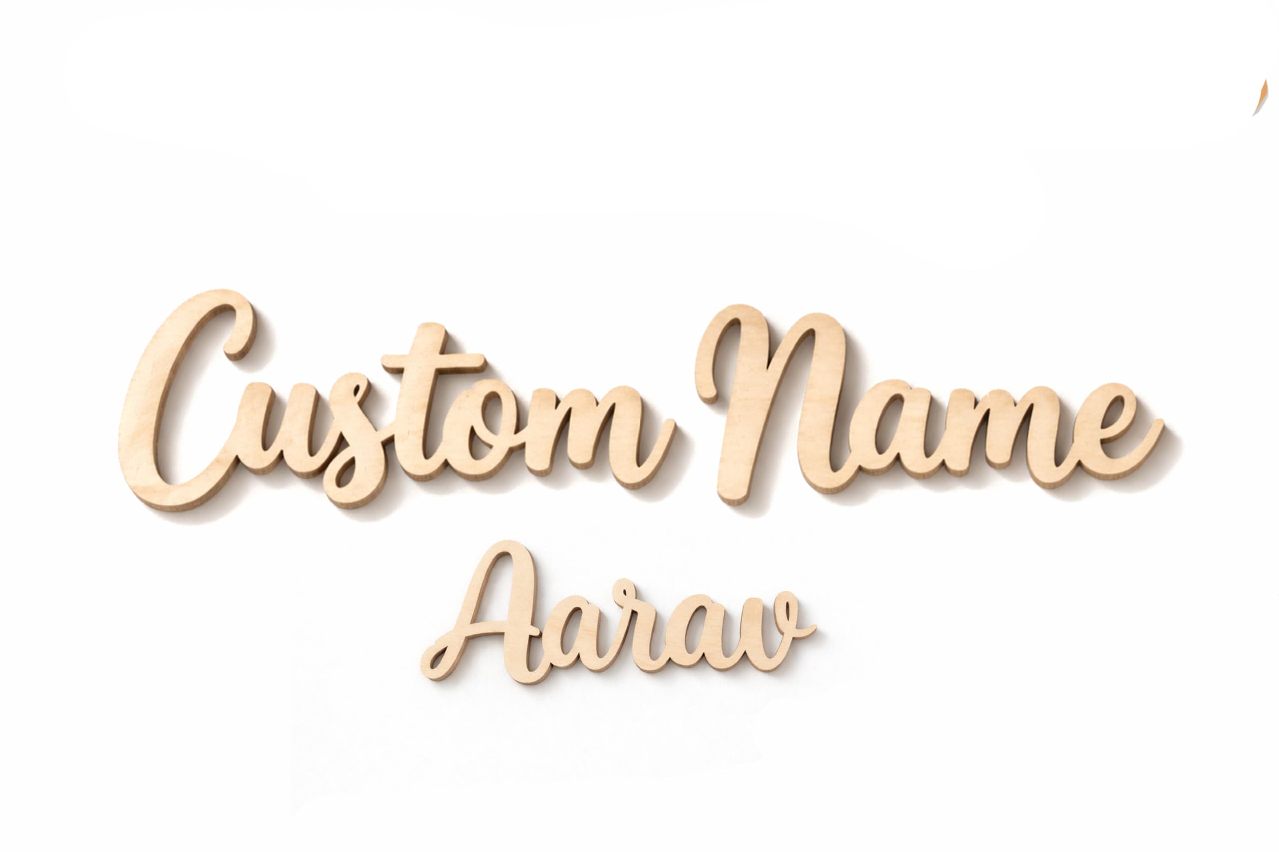 Custom Name MDF Cutout | Personalized Wooden Cursive Letters for DIY Craft, Name Plate & Wall Decor-image-18