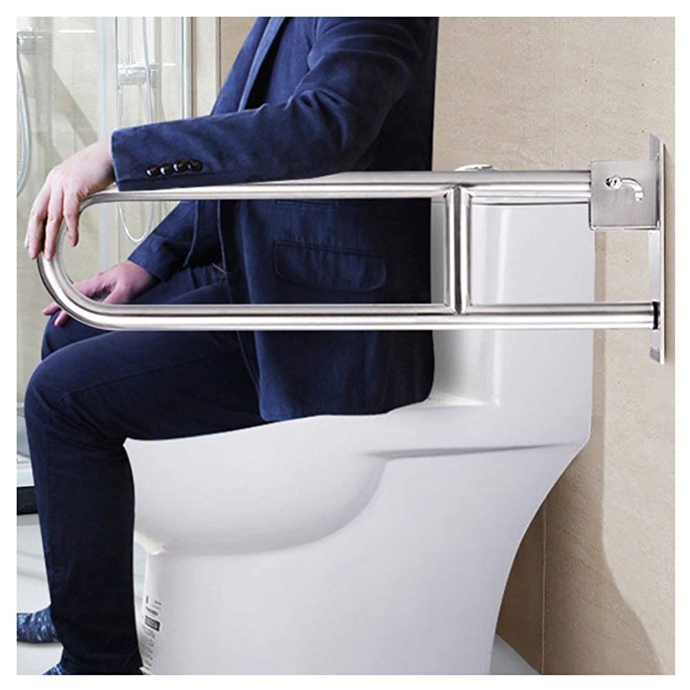 Barras de Apoyo para baño, pasamanos de Seguridad, pasamanos Plegables para discapacitados, pasamanos para Inodoro y Ducha, asa de Soporte de Pared para bañera para Personas mayore