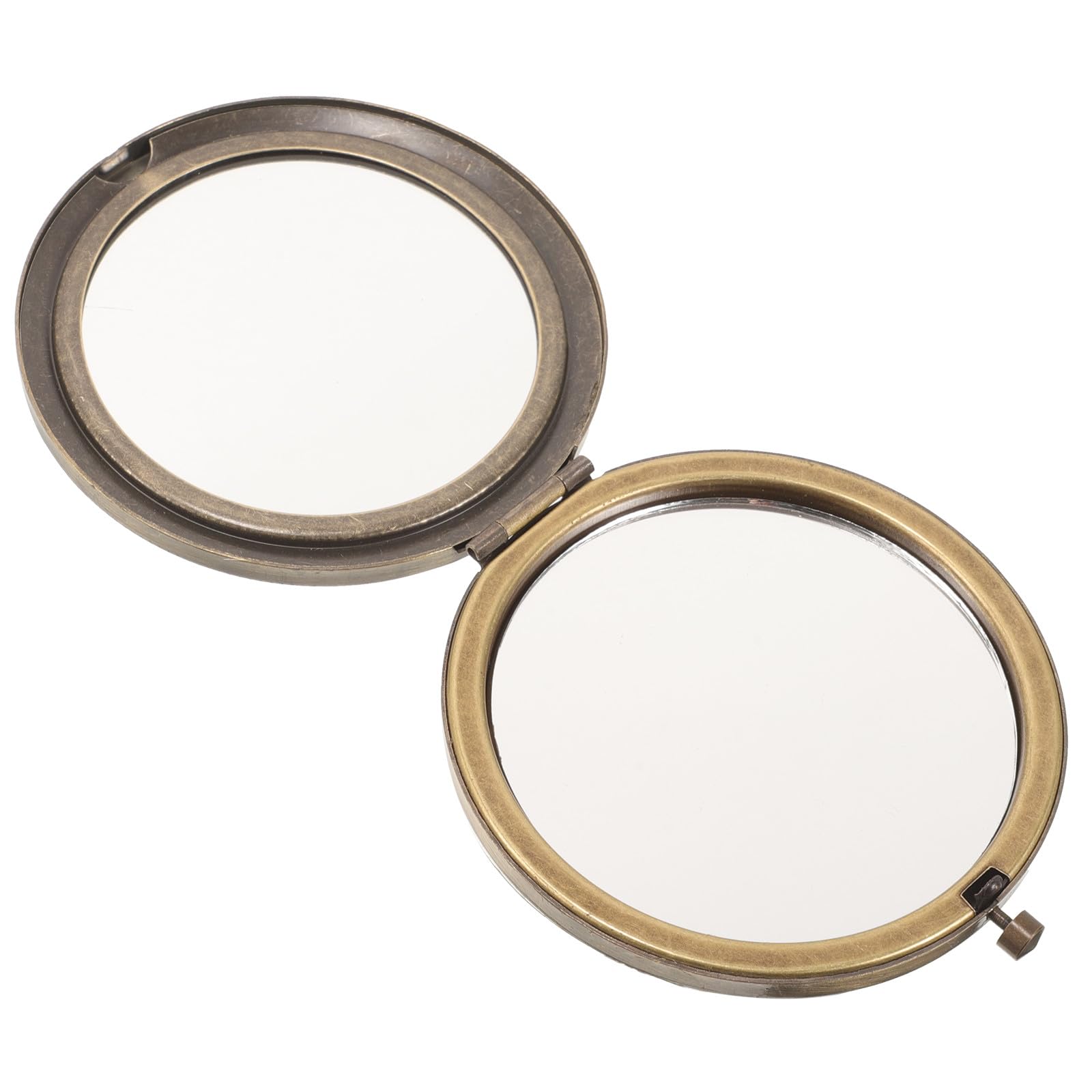 Espejo de maquillaje compacto plegable para evitar retoques incómodos fuera de casa