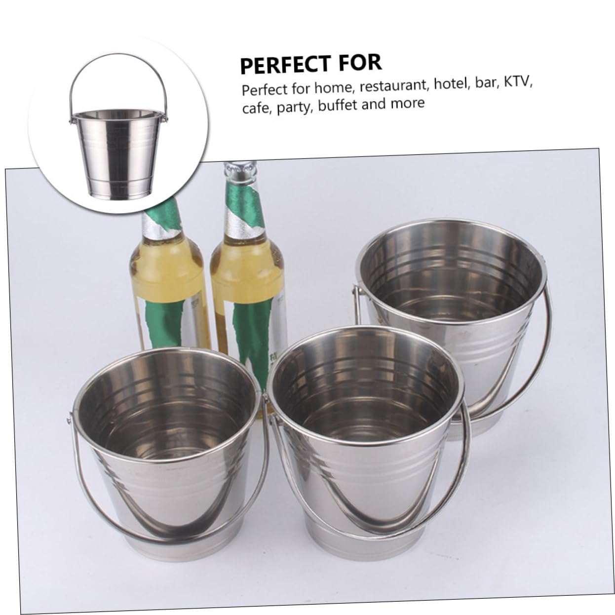 Cabilock 2 Piezas Cubo de Hielo de Acero Inoxidable enfriamiento de Cerveza Fabricante de Hielo de guijarros Bol Ice Cube Barril de Cerveza Cubo de Hielo de Bebidas Cubo de Cerveza de Hielo