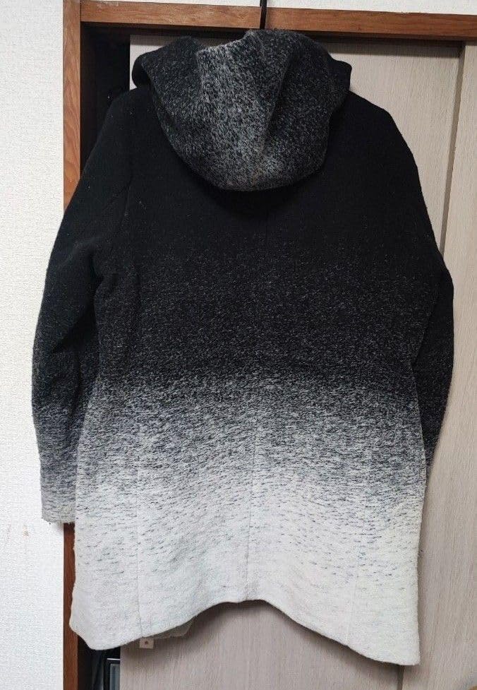 美品 NO ID. ノーアイディー 送料込4万1800円 グラデーション コート ノーアイディ NO ID. WTグラデーションフーデッドコート メンズ
