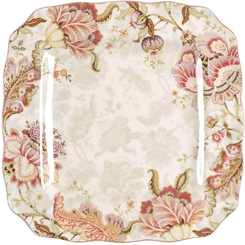 Miniatura 1 de 222 Fifth Gabrielle - Plato llano cuadrado, color crema