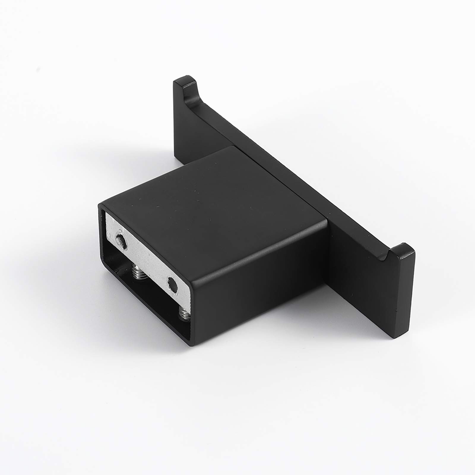Handtuchhaken Schwarz Kleiderhaken Doppelhaken Wandhaken 304 Edelstahl Mantelhaken, Doppelt Garderobenhaken für Küche, Büro, Bad, Schraube Installation,4 Hooks