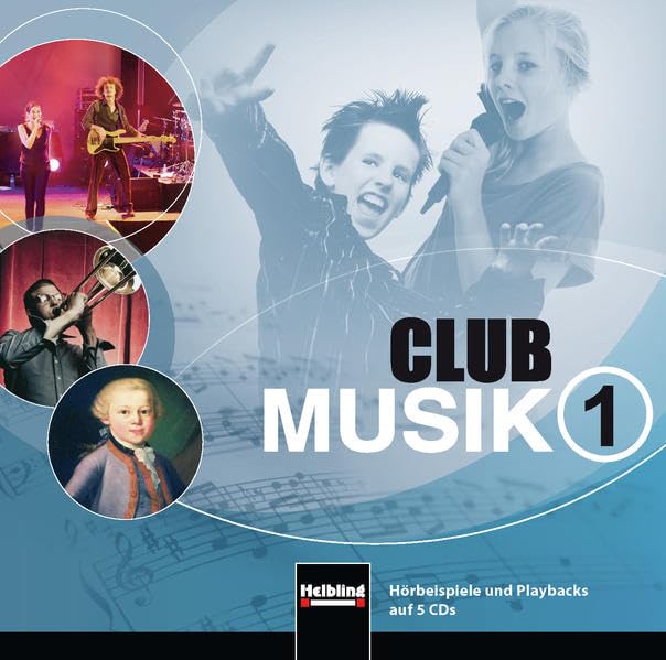 Club Musik 1. AudioCDs, Ausgabe Deutschland: Klasse 5/6. Hörbeispiele und Playbacks auf 5 CDs (Club Musik D)
