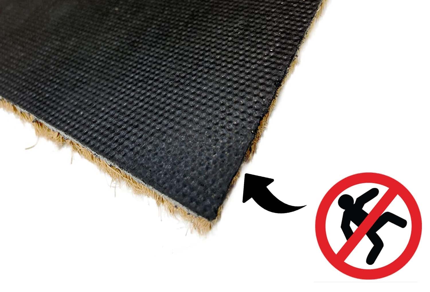 LucaHome Zerbino In Fibra Di Cocco 40x70 Cm Con Base Antiscivolo - Resistente Per Esterno/Interno, Facile Da Pulire, Antibatterico