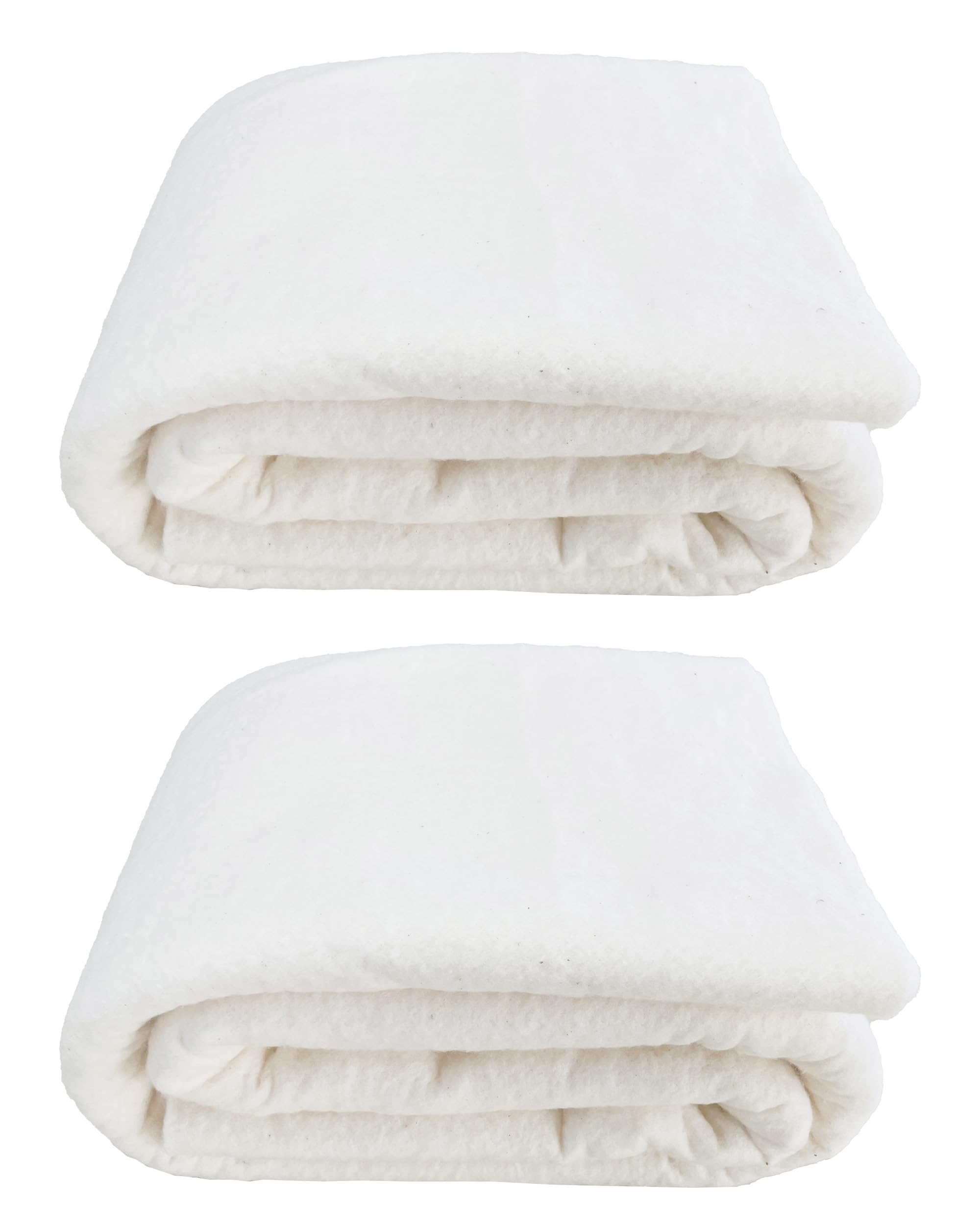 Vuwuma 2PCS 36x 45 Inch Natural Cotton Quilt Batting for Quilting Fabric Sewing Craft