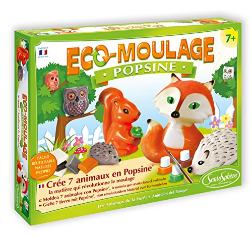 Sentosphère - 2630 - Loisir Créatif - Eco-Moulage - Popsine - Les Animaux de la Forêt
