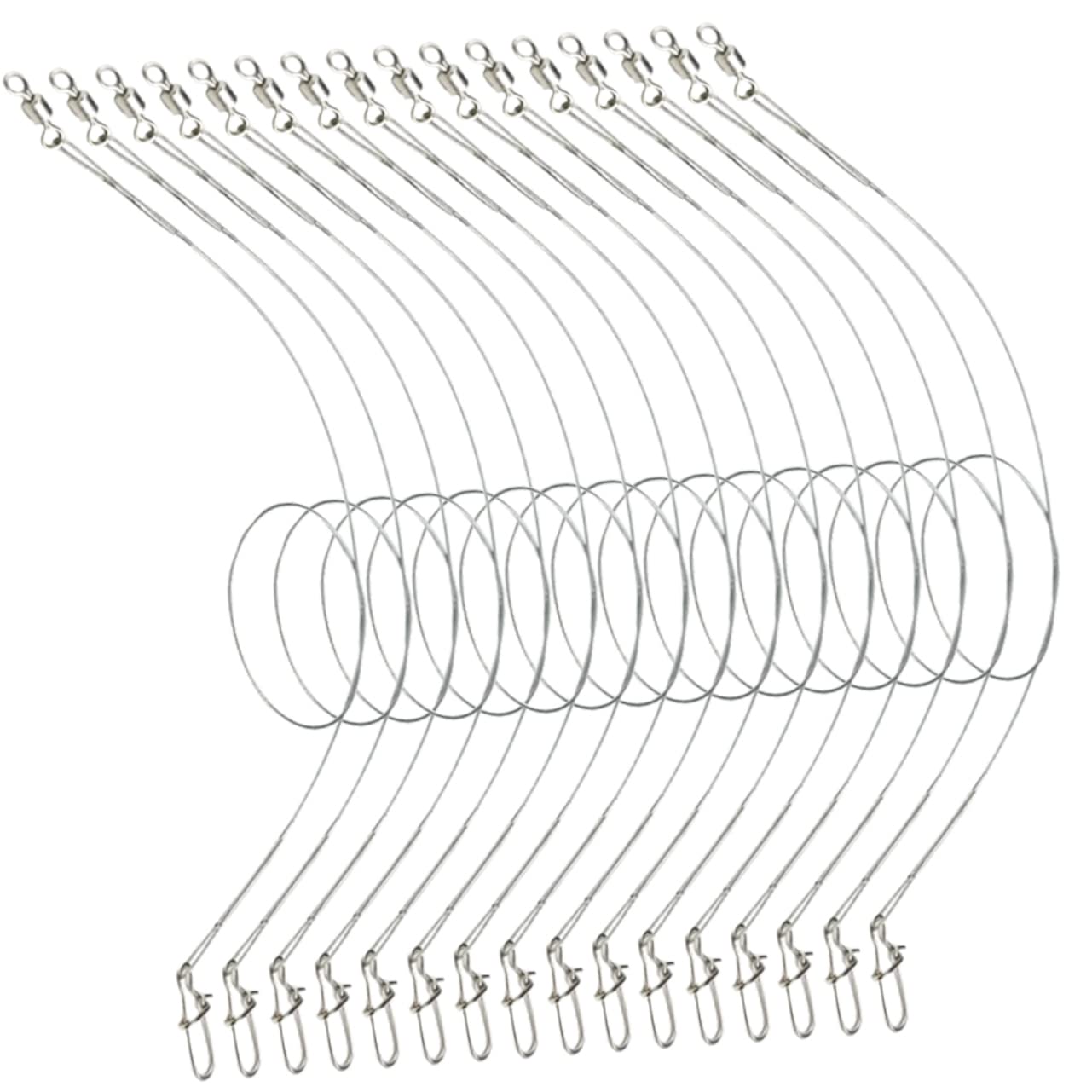 OSOLADY 24pcs Anti-wear Thread Pin Heavy Duty Fishing Wire Heads for Fishing Steel Leader for