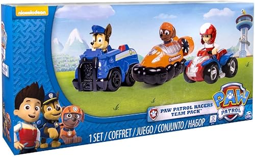 Miniatura 6 de Paw Patrol Juego de 3 vehículos Racers Chase Zuma y Ryder
