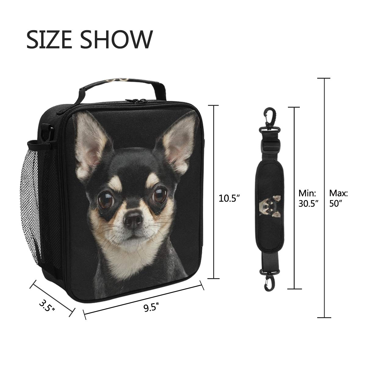 Borsa Pranzo Isotermica Con Stampa Chihuahua: La Compagna Perfetta Per Ufficio, Scuola E PicNic!