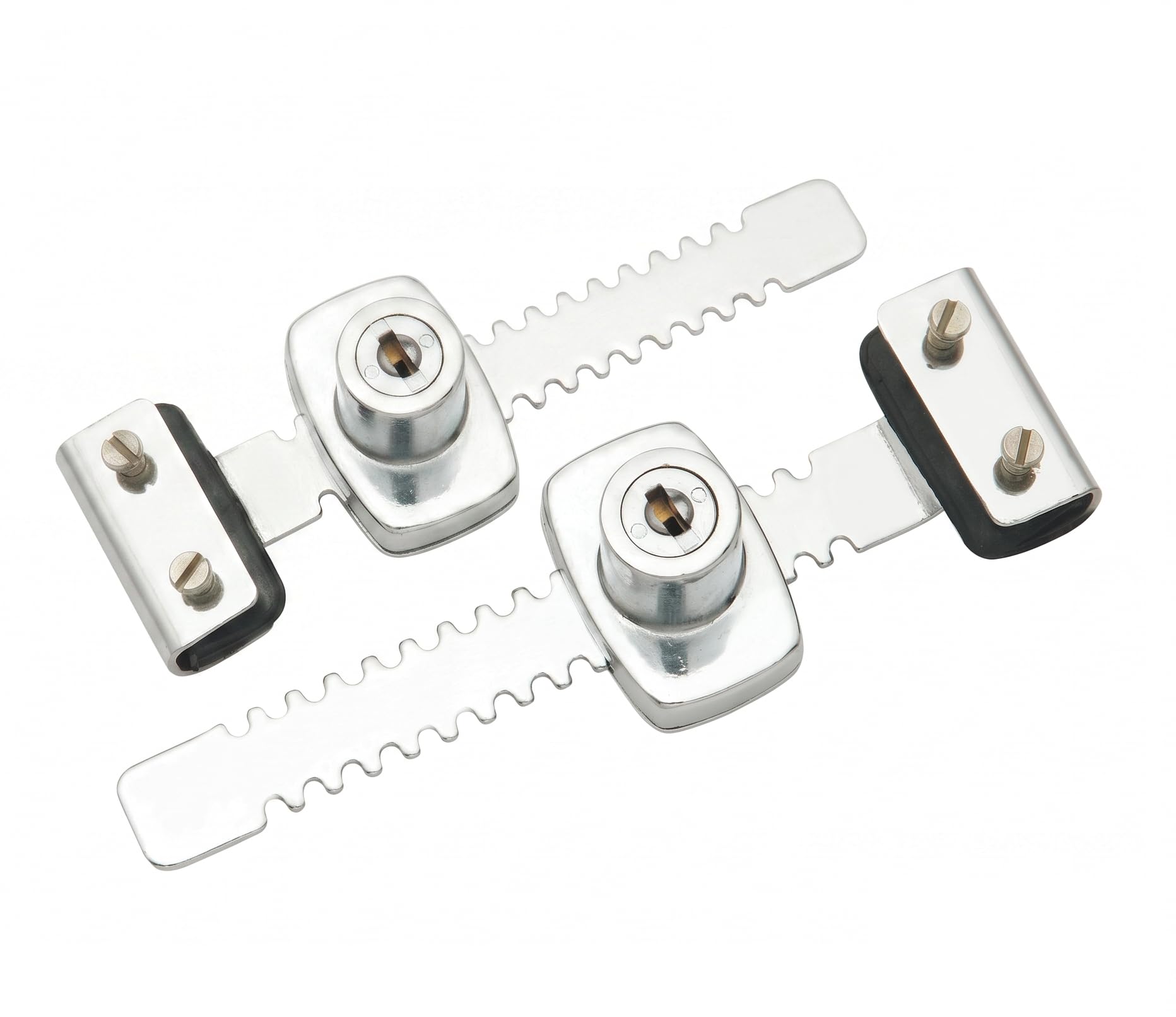 Savio Glass Lock, 5 Inch, Steel & Zinc Alloy Construction, Chrome Finish, Sliding Glass Door Security Lock for Display Cabinets, Furniture & Showcases, Includes 2 Keys (Pack of 2)-picture-16