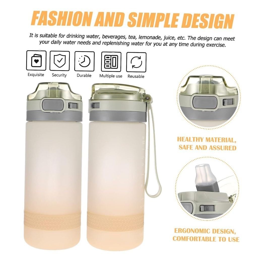 Trinkflasche Sport Wasser Tasse Fahrrad Outdoor Büro Wandern Wasser Flasche Tragbare Wasser Flasche Mountainbike Fitness Wasser Flasche(Green,400ml)