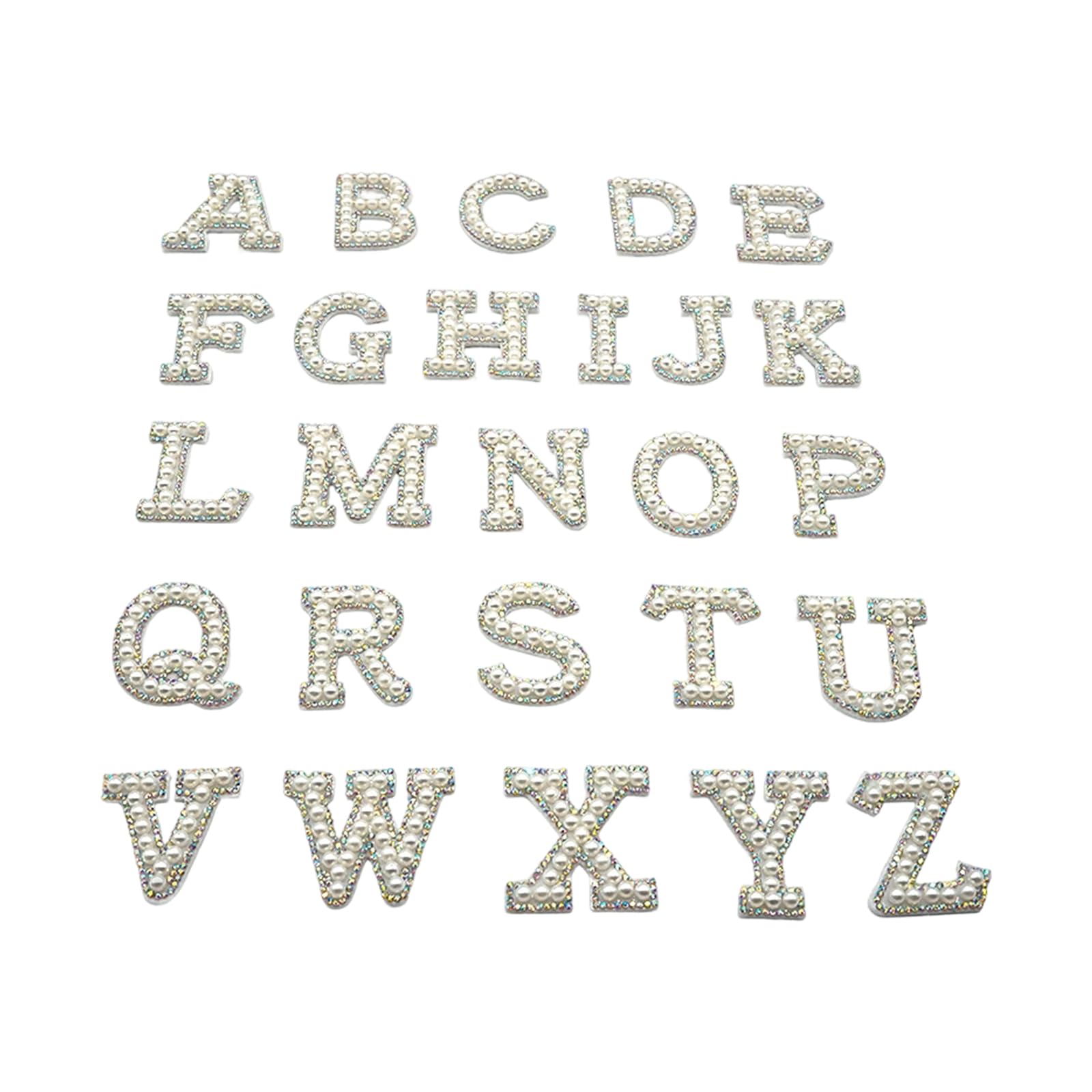 SXRQ Letter Patches Without Sewing Iron on Transfer Decal for T Shirts Bags Hat Craft Clothing Embellishments