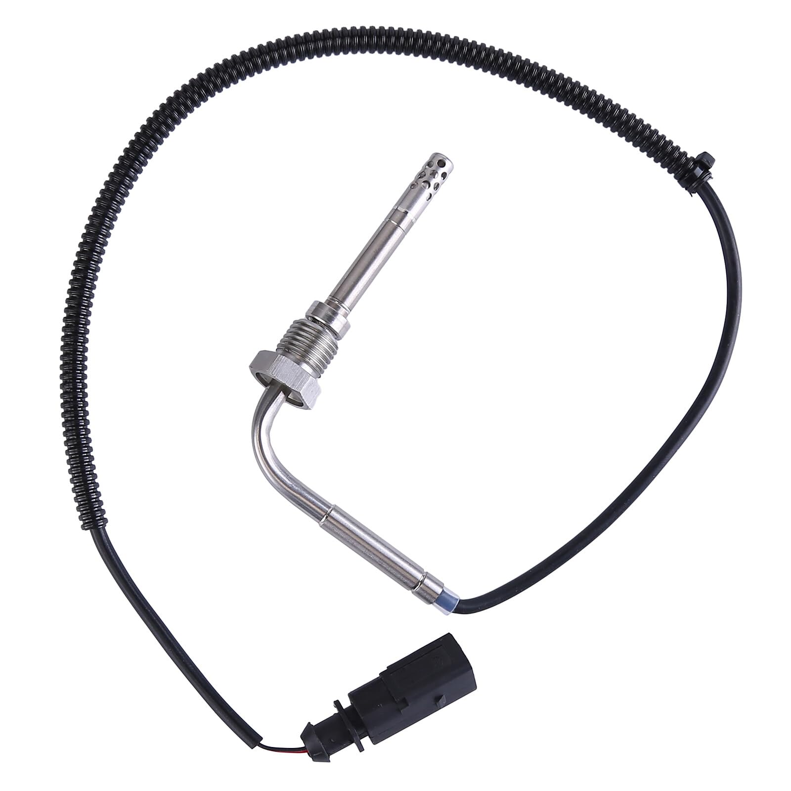 Sensor de temperatura de los gases de escape Sensor de temperatura 038906088D Compatible para 2.7 3.0 A6 (4F,C6) hasta Bj.03/2008