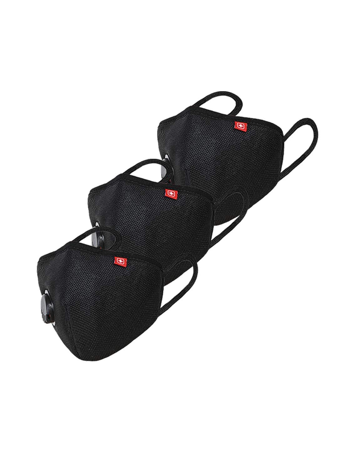 Swiss Military A95+ Mask 3 LayerMulti Protection Mask A95+ Single Respirator Filter Large Size (Pack of 3)