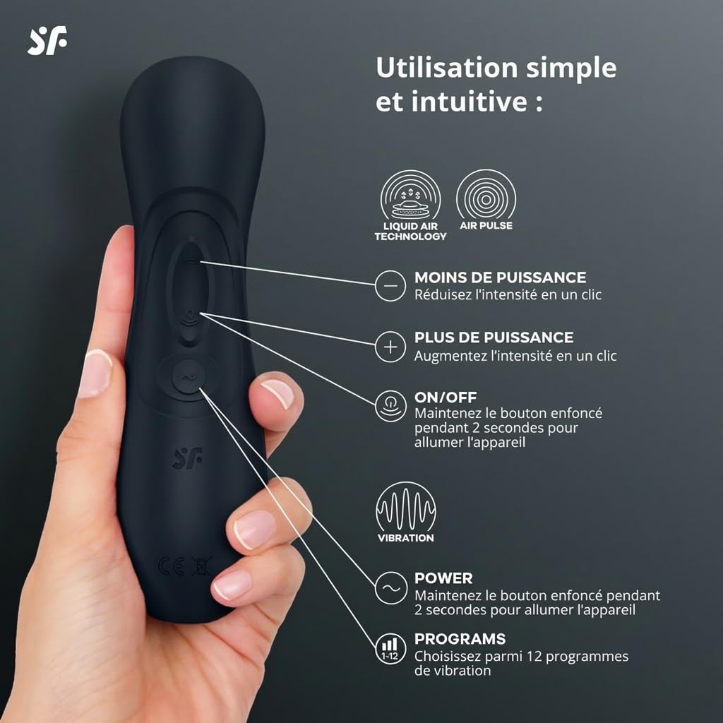 Vibromasseur Satisfyer Pro 2 Generation 3 avec Connect App | Technologie Liquid-Air | Puissant et silencieux | Vibromasseur à ondes de pression avec vibrations | Sex-toy pour femme | Dildo