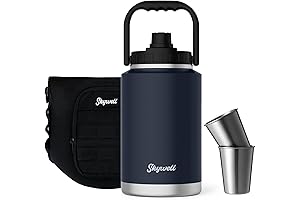 Skywell Insulated 128oz Water Bottle Holder and Cup Kit for Outdoor Adventures