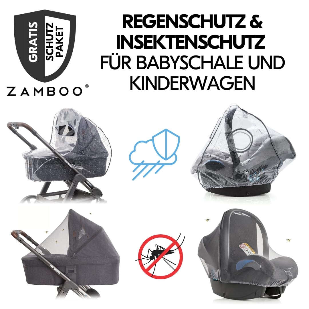 Hauck 3in1 Kinderwagen Set Move N Care mit Drive N Care Babyschale – Kombikinderwagen ab Geburt bis 22 kg mit Federung & wendbarer Sitzeinheit – Dark Grey