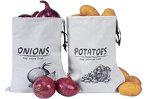 Potato and Onion Storage Bags for Kitchen Pantry