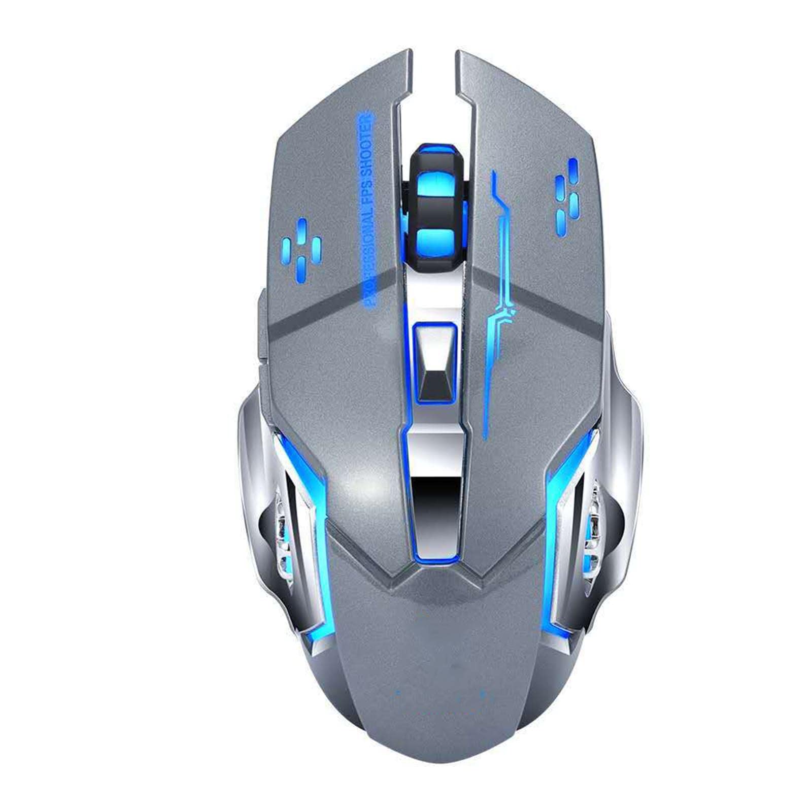 Mysz Mysz bezprzewodowa Mysz komputerowa do laptopa USB do gier Bluetooth Ergonomiczna mysz Urządzenie wskazujące Fotoelektryczny akumulator 2,4G(Grijs)