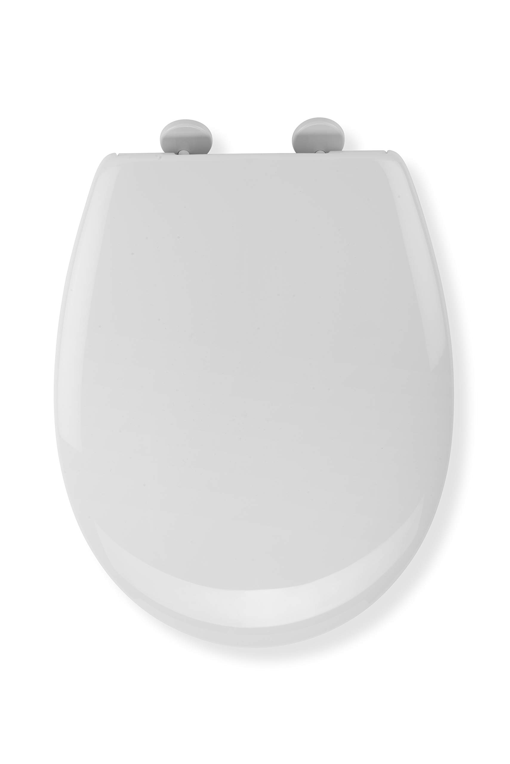 Croydex White Hudson Anti-Bacterial Toilet Seat With Soft Close Hinges And Quick Release For Easy Fitting