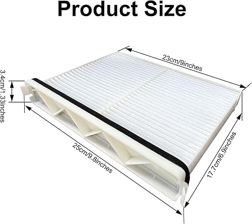 Miniatura 2 de JTCAFMAZCX90-W1 Filtro de aire de cabina para Mazda CX-90 2024 2025 CX-70 Reemplazo para KR9P61J6X