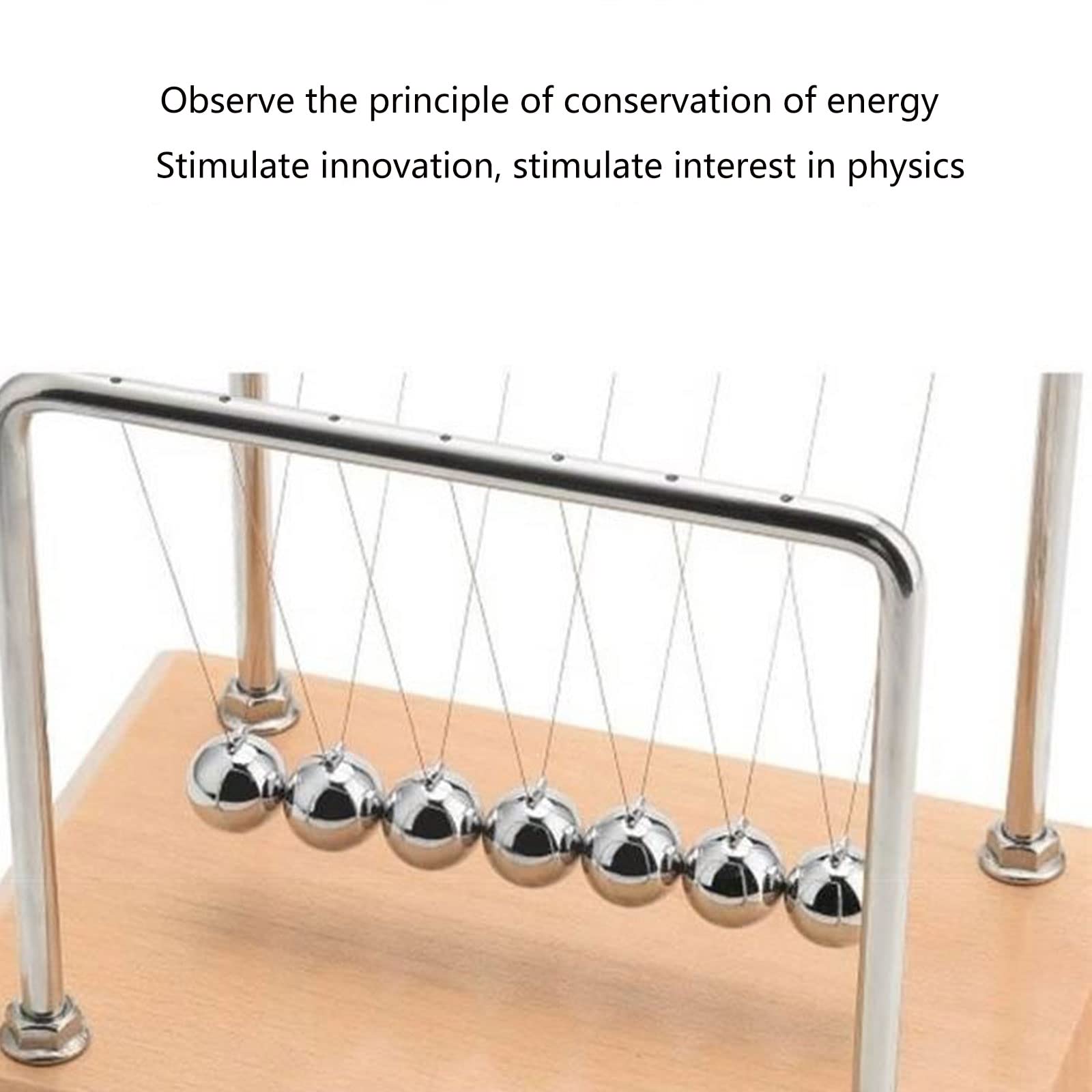 Máquina de movimiento perpetuo, juguetes de física, arte cinético, máquina de movimiento perpetuo, Newtons ciencia física, artilugios, juguetes de escritorio, juguete de bola rodante, juguete para