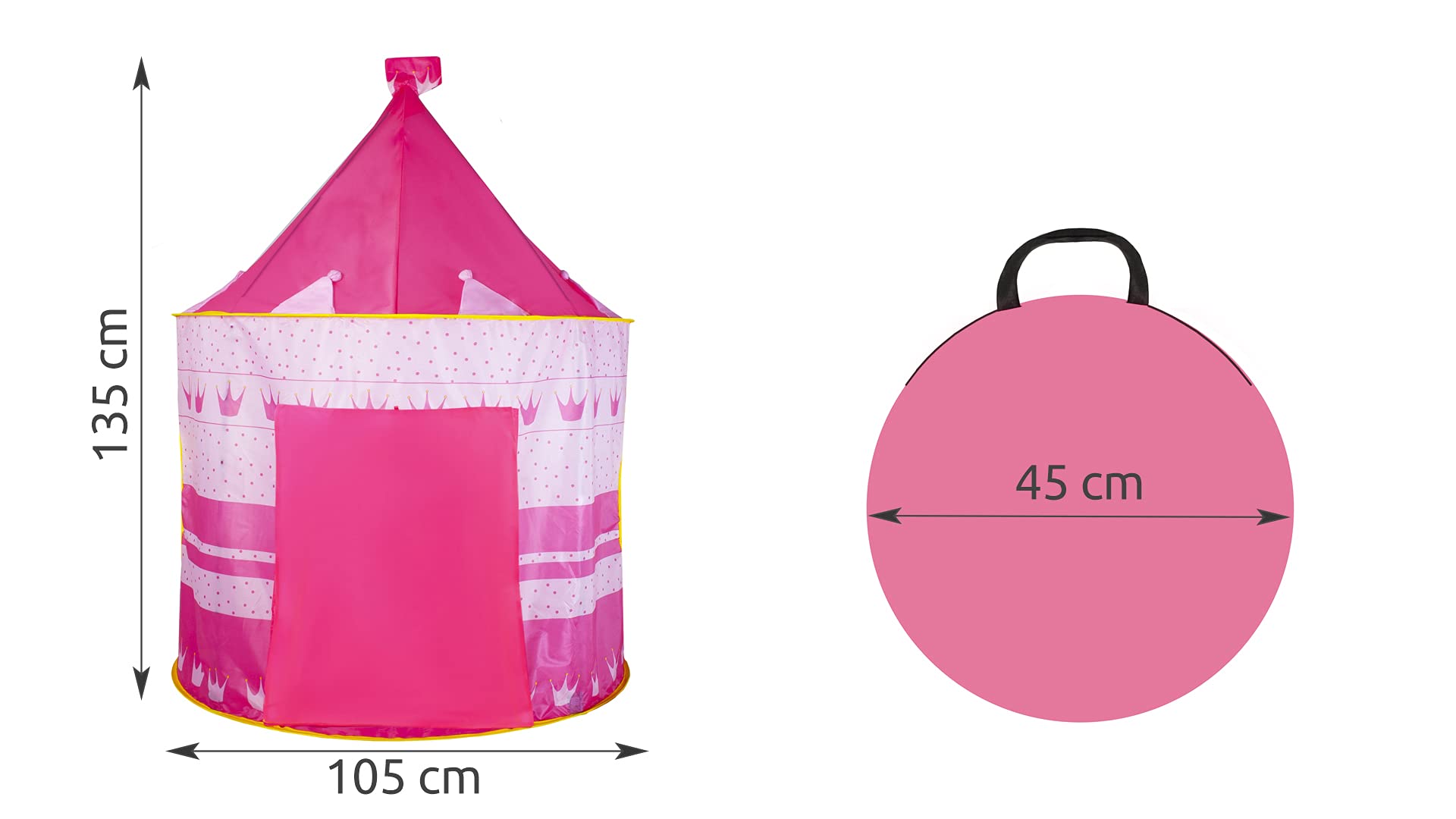 Kinderspielzelt Weltraum-Planeten – Faltbares Spielhaus Für Kinder 3-10 Jahre, Tipi-Zelt 100x100x135 Cm