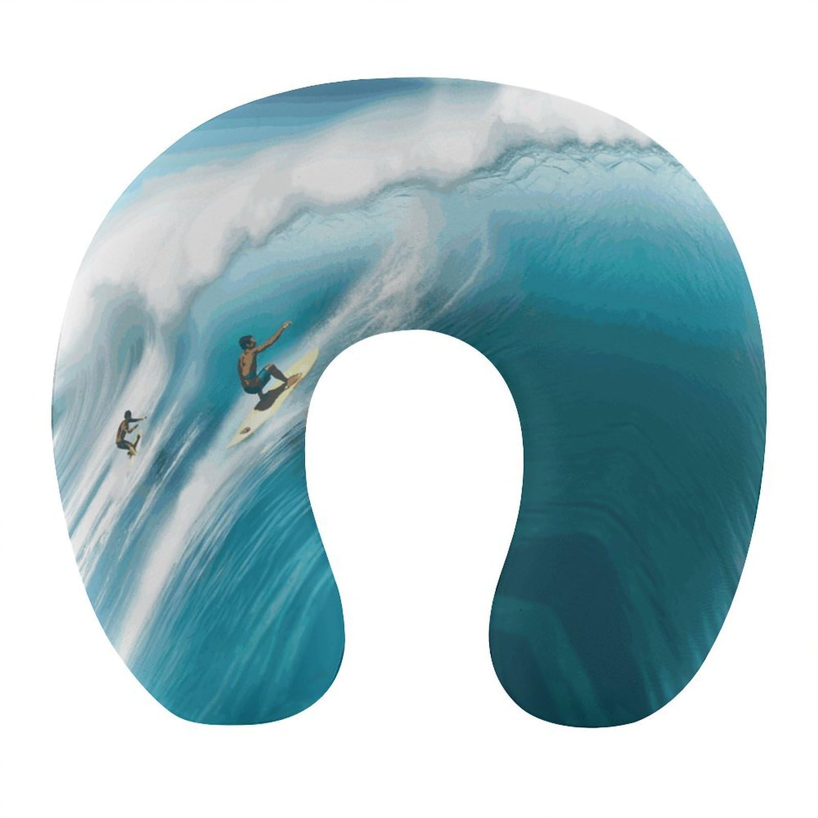 VstaDank Surfing Neck Pillow Memory Foam Sleeping U Shaped Pillows Cooling Travel Head Support Pillows Super Lightweight Portable Airplane Pillow for Car Office Rest