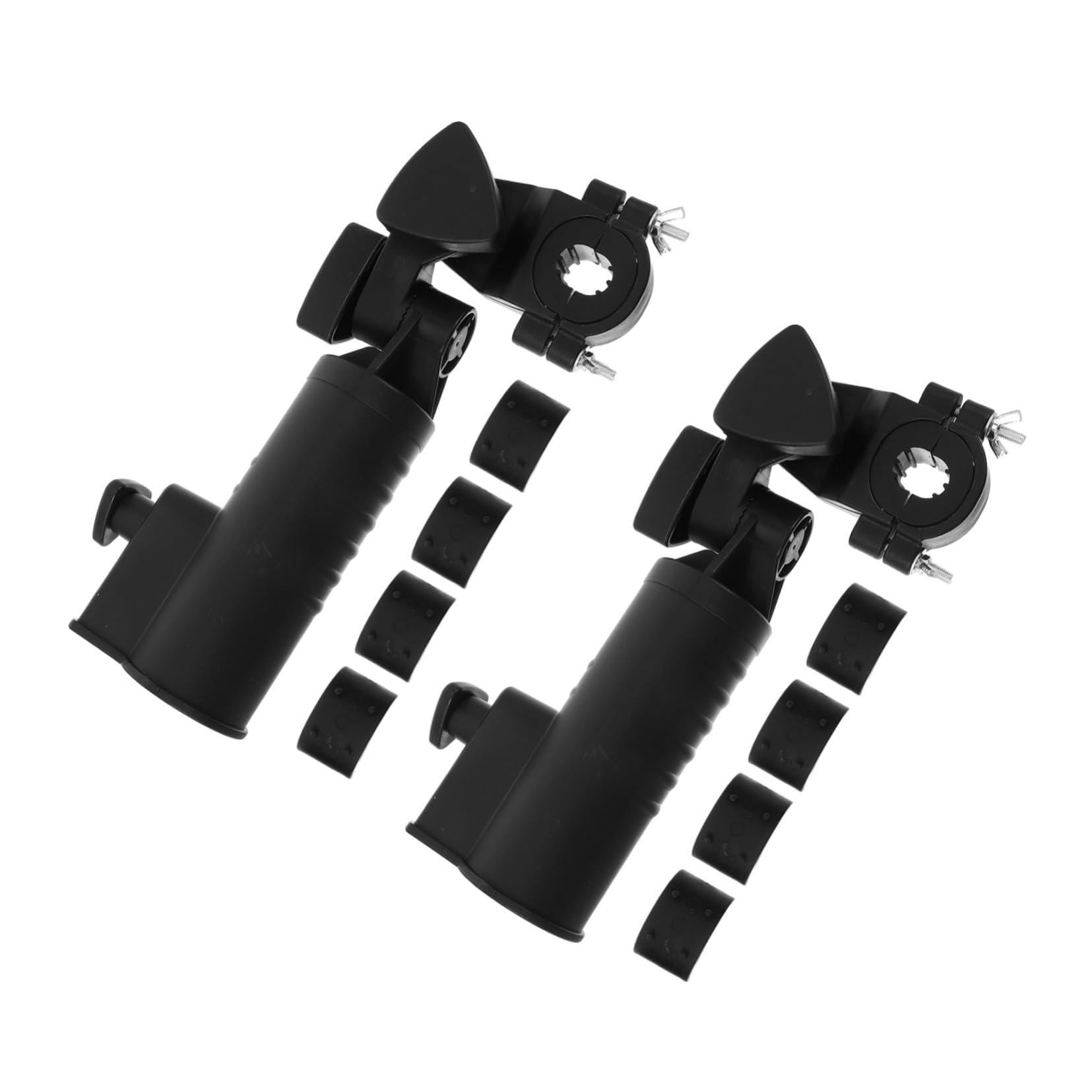 Milisten 2 Stück Golf Regenschirmhalter Halterung Klemme für Golf Trolley Push Cart Stabile Langlebige Befestigung für Outdoor Golfausrüstung Einfacher Montagekomfort