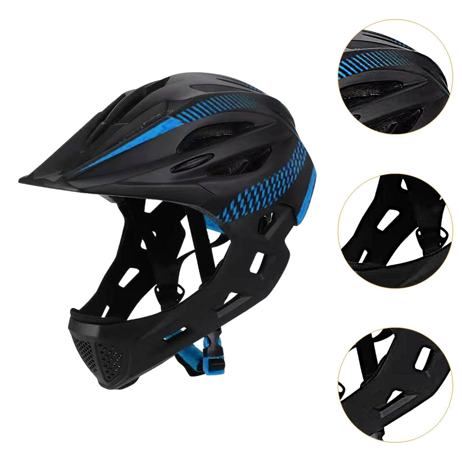 F Fityle Casque de vélo pour Enfants, Casque intégral, Casque de Cyclisme Portable et réglable, Casque de vélo pour Enfants pour Skateboard, Escalade