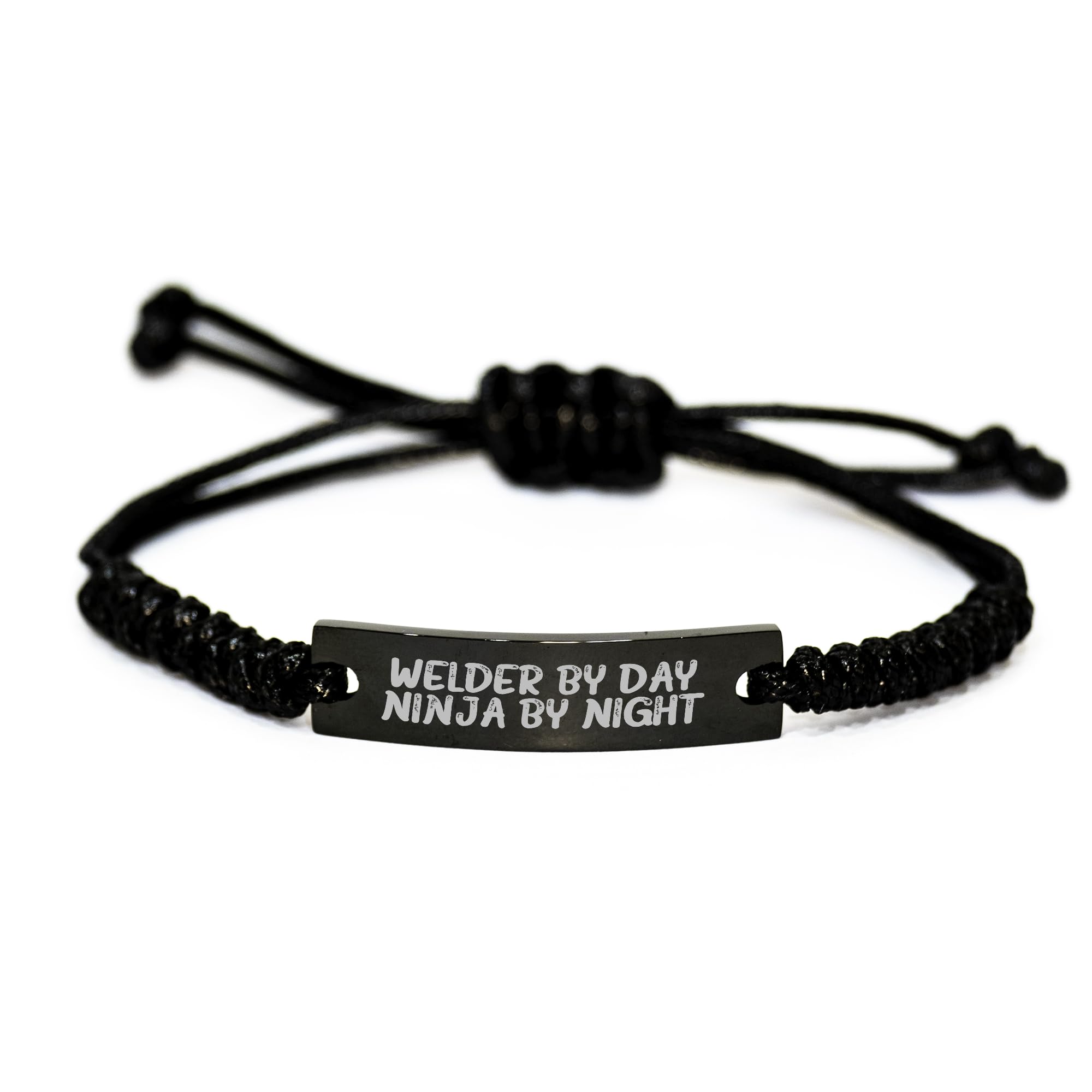 Welder By Day, Ninja By Night Rope Bracelet Gifts from Friends to Men for Christmas