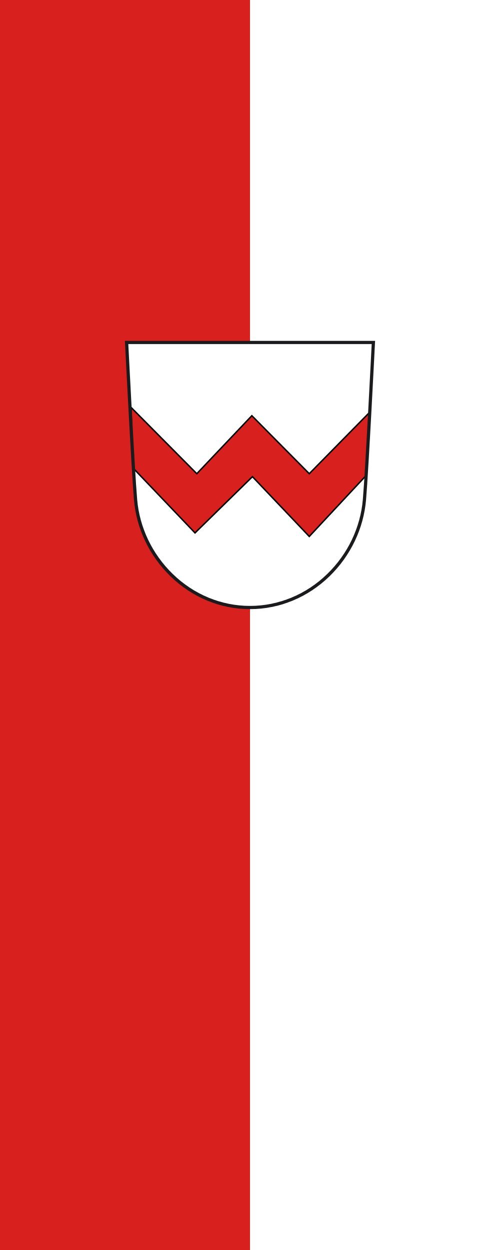 Drapeau Volkertshausen pour célébration locale pavillon portrait 3.5m²