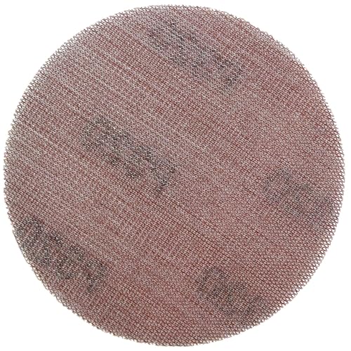 AKbase Schleifgitter | 125mm rot | P400 | 5 Stück Kletthaftung für Exzenterschleifer | KÖRNUNG und STÜCKZAHL WÄHLBAR |