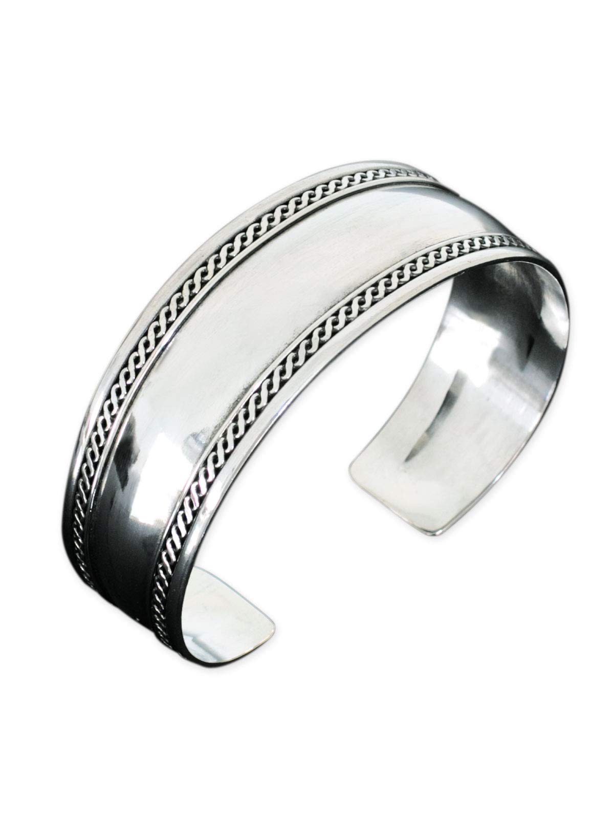 Fly Style Armreif aus 925 Sterling Silber - Handgeschmiedet Silber-Schmuck im keltischen Design