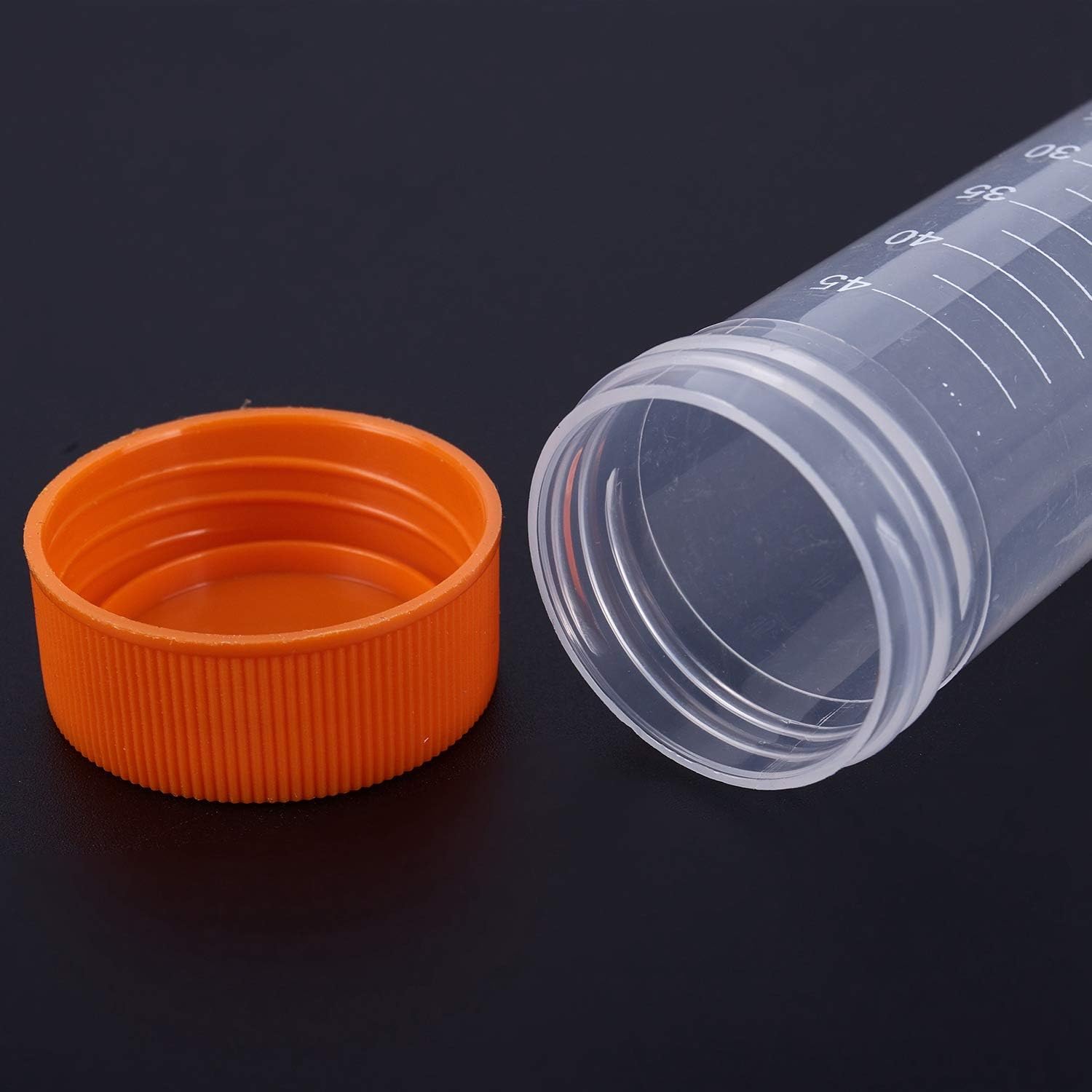 Provette Plastica Da Laboratorio - 20 Pezzi 50ml Con Tappi, Graduate, Trasparenti, Per Chimica E Esperimenti - Foto 7