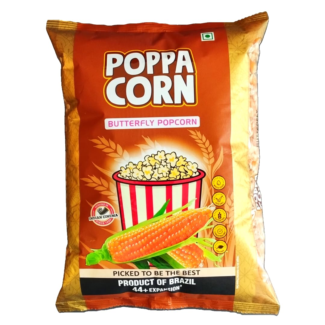 POPPACORN Unpopped Popcorn With High Expansion Imported Corn, 1 Kg Pack (1 KG, Brazil) (B0D9NPFRT2) Amazon Price History, Amazon Price Tracker