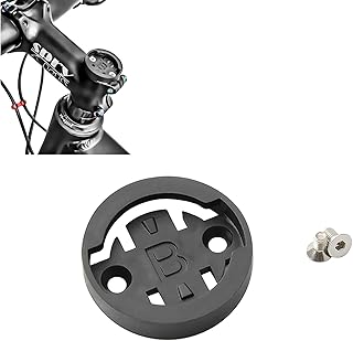 Plastic Out Front Bracket, Bike Computer Stem Top Cap Bracket Extension Mount Base for Garmin Bryton Wahoo (Black - for Bryton)