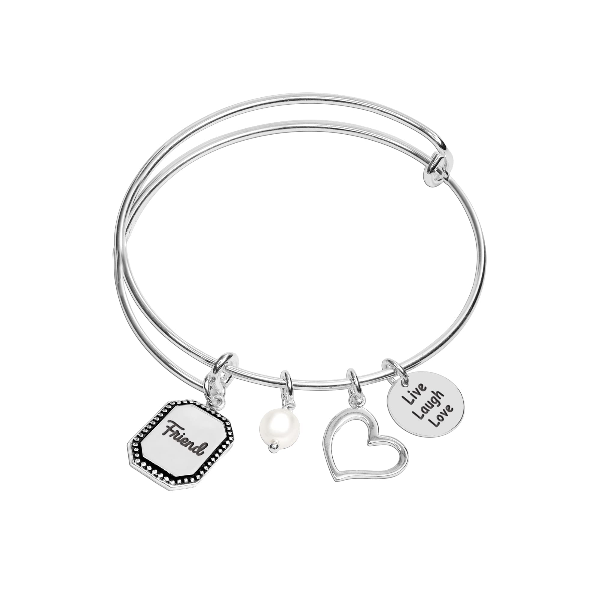 See full amazon price history chart for Amazon Brand - Nora Nico 925 Sterling Silver BIS Hallmarked Friend Expandable Wire Multi-Charm Bangle Bracelet for Women Amazon Brand - Nora Nico 925 Sterling Silver BIS Hallmarked Friend Expandable Wire Multi-Charm Bangle Bracelet for Women (B0BVB7NWXS) Amazon Price History, Amazon Price Tracker